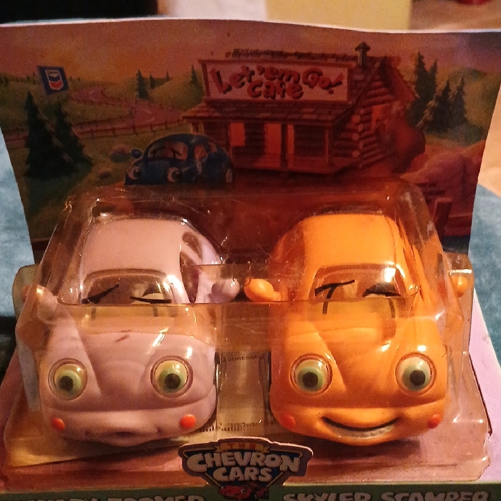 Chevron Cars Purple and Orange Toy Car Set